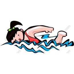 Charming Young Swimmer