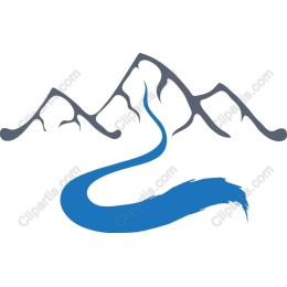 Serene River and Mountain