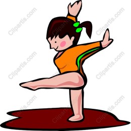 Cheerful Young Gymnast
