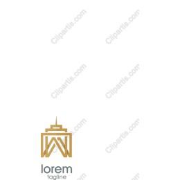 Modern Gold Geometric Architectural Logo