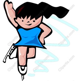 Vibrant Figure Skater