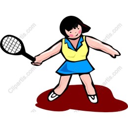 Playful Tennis Girl