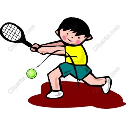 Playful Tennis Boy