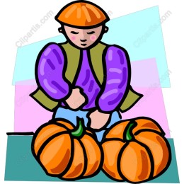 Cheerful Pumpkin Farmer