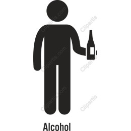 Alcohol Awareness: Minimalist Icon