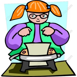 Whimsical Cooking Girl