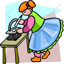 Diligent Seamstress at Work