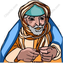 Elderly Man with Beads