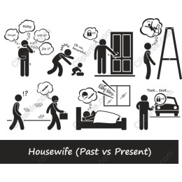 Housewife (Past vs Present)