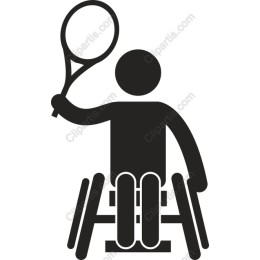 Dynamic Wheelchair Tennis Player