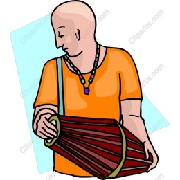 Dynamic Musician with Drum