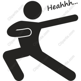 Dynamic Human Figure with Energetic Expression