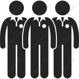 Three Stylized Figures in Uniform Pack