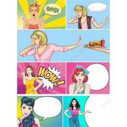 Retro Expression Clipart Bundle