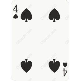 Four of Spades Minimalist