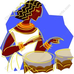 Rhythmic Harmony - of a Woman Playing Drums