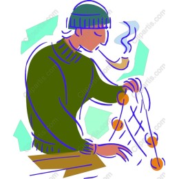 Creative Character with Pipe