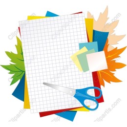 Vibrant Scissors and Crafting Papers