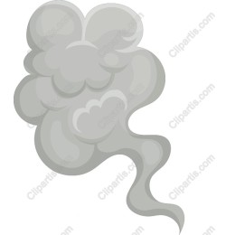 Whimsical Gray Smoke Cloud
