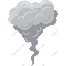 Swirling Gray Smoke Cloud