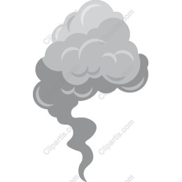 Stylized Gray Smoke Cloud