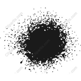 Artistic Black Ink Splash