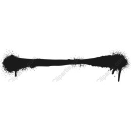 Black Splatter Brush Stroke
