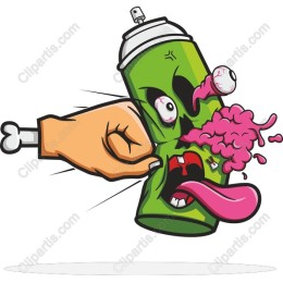Graffiti Splash Spray Can