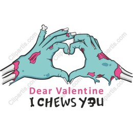 Zombie Valentine Hand
