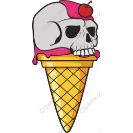 Skull Ice Cream Cone