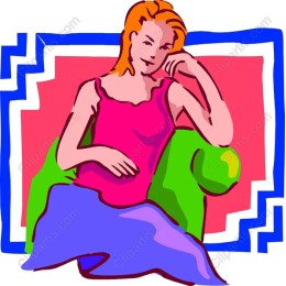 Vibrant Relaxed Woman