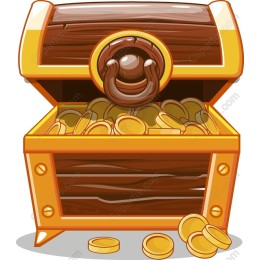 Treasure Chest with Golden Coins