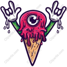Rock On Ice Cream Cone