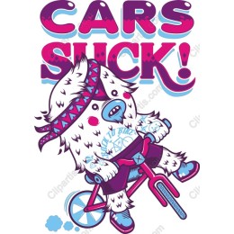 Cars Suck! Bicycle Yeti