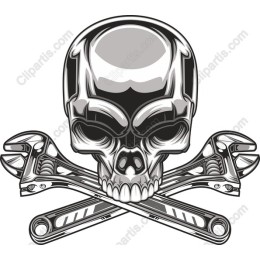 Skull and Wrench