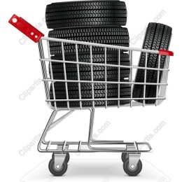 Shopping Cart with Tires