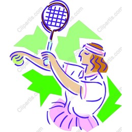 Vibrant Female Tennis Player