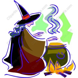 Witch and Cauldron