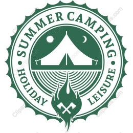 Summer Camping Emblem