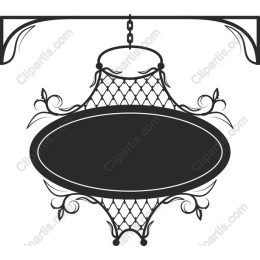 Elegant Vintage Hanging Sign