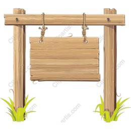 Rustic Wooden Signboard