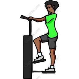Elevate Your Fitness: Woman on Stair Climber