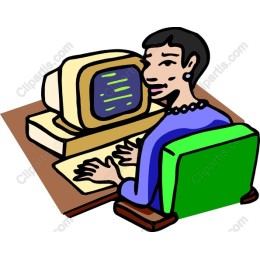 Professional Woman Working at Computer
