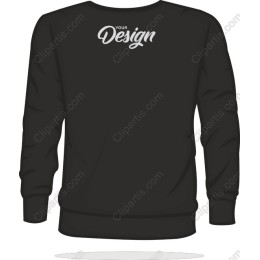 Customizable Black Sweatshirt for Creative Apparel