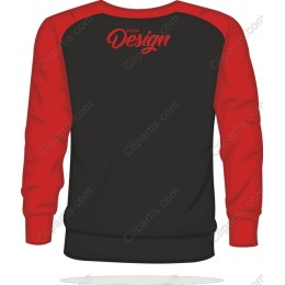 Customizable Black and Red Sweatshirt