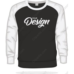 Customizable Black and White Sweatshirt