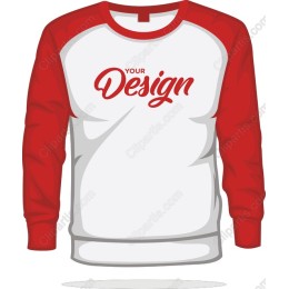 Customizable Red Sleeve Sweatshirt