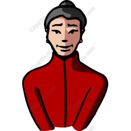 Confident Character in Red Jacket