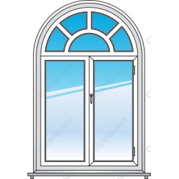 Elegant Arched Double-Window