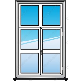 Classic Four-Pane Window